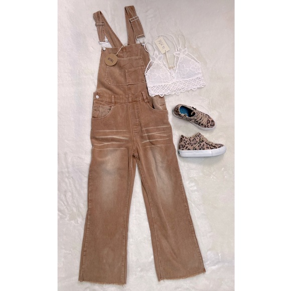 BiBi corduroy bibbed overalls - Picture 1 of 1